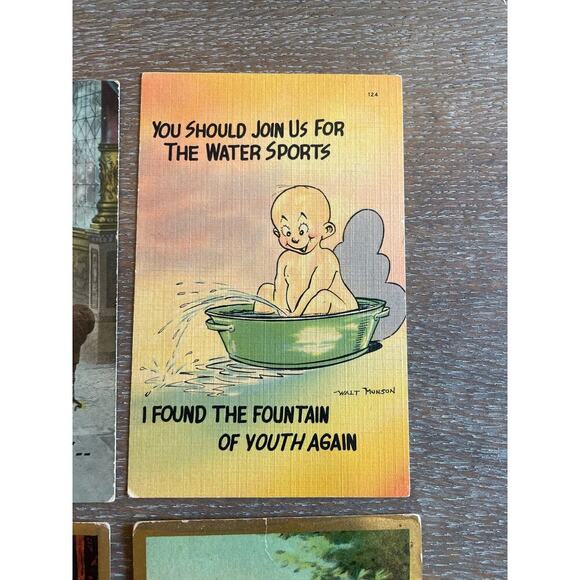 Vintage Lot of Comical Greeting Cards / Post Cards - Picture 5 of 6